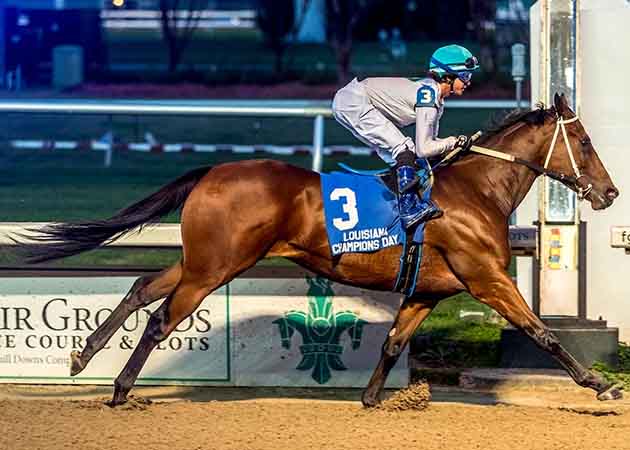 Touchuponastar, with Timothy Thornton aboard at Fair Grounds Race Course & Slots