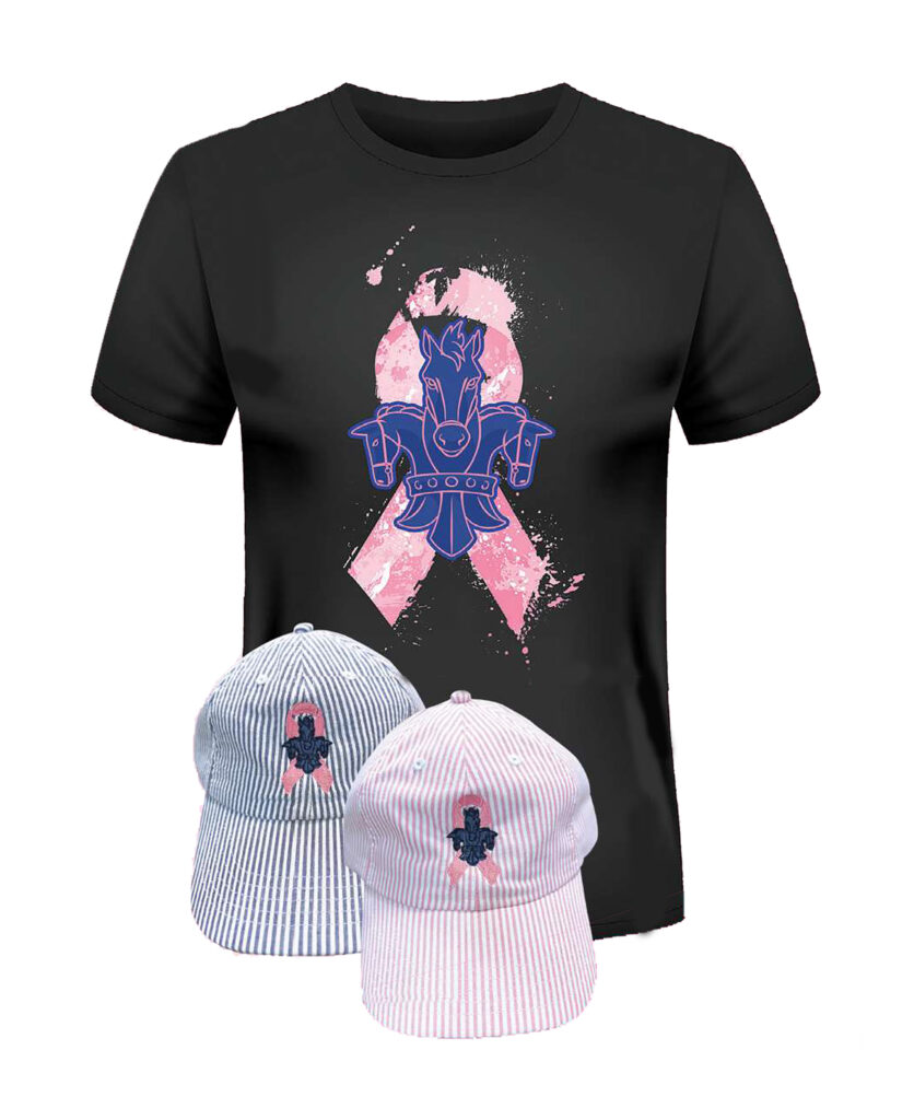 Breast Cancer Survivor T-shirt and Hats at Fair Grounds Race Course & Slots