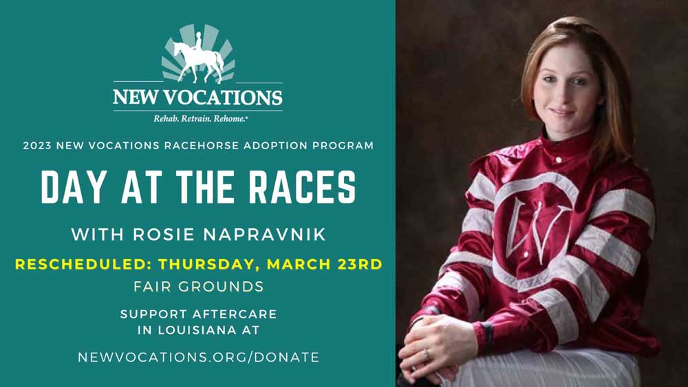 New Vocations Day at the Races” Postponed; Rescheduled for Thursday, March 23