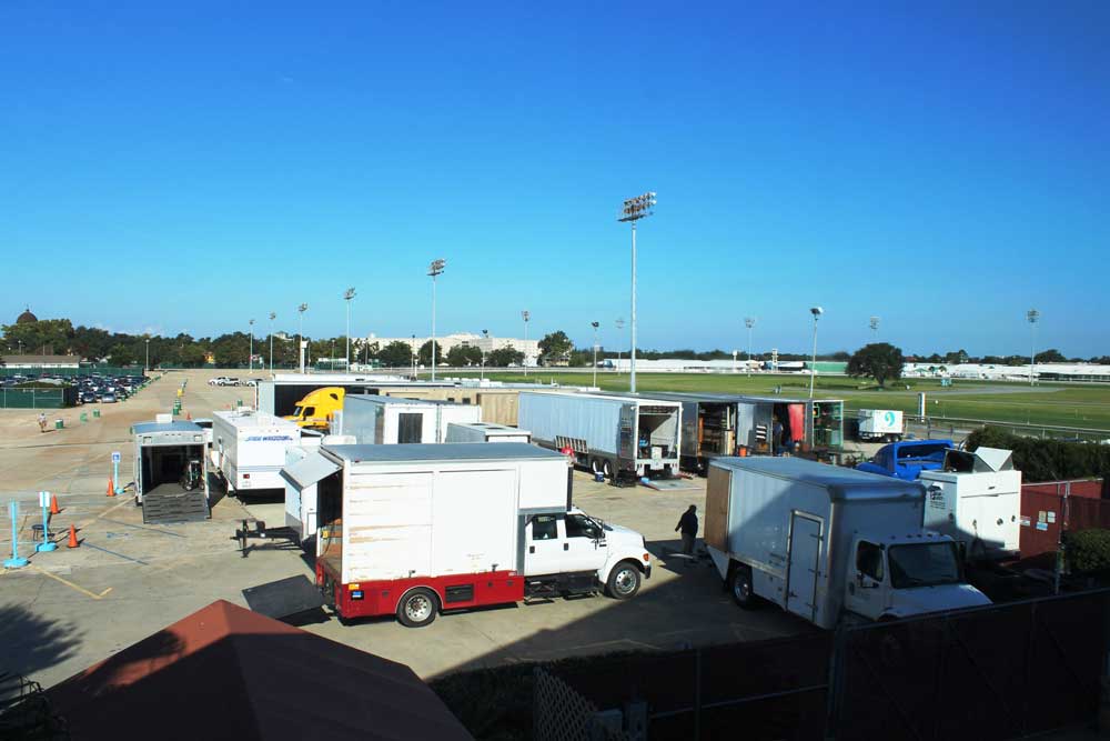 Parking lot rental at Fair Grounds Race Course & Slots