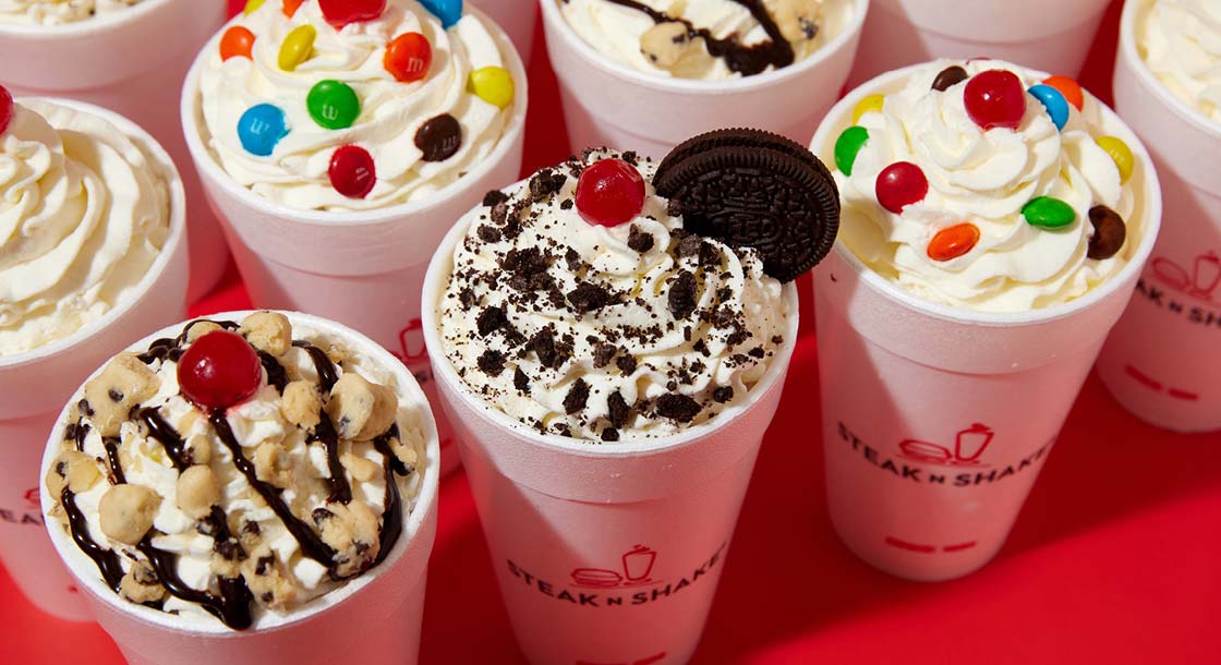 Shakes from Steak n' Shake